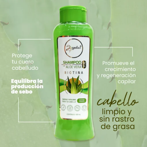 Shampoo Aloe Vera Anyeluz - Imagen 3