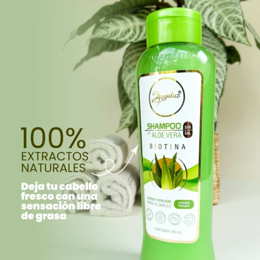 Shampoo Aloe Vera Anyeluz - Imagen 6