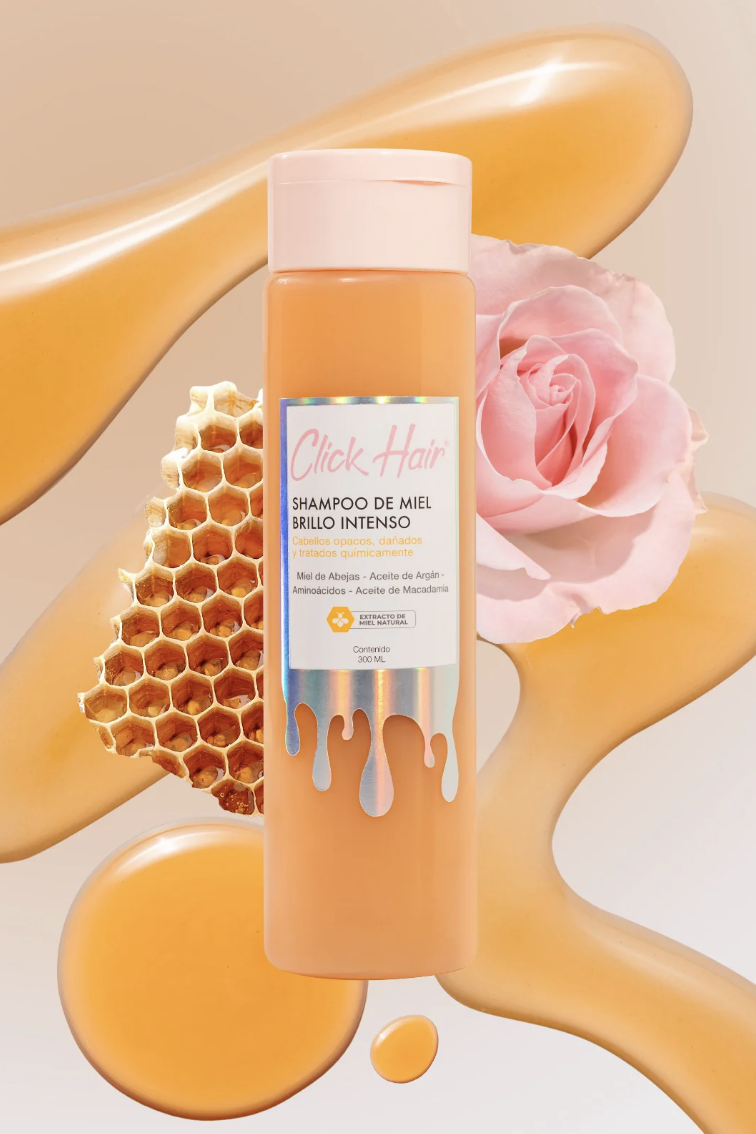 Shampoo de Miel Brillo Intenso Click Cosmetics - Imagen 4