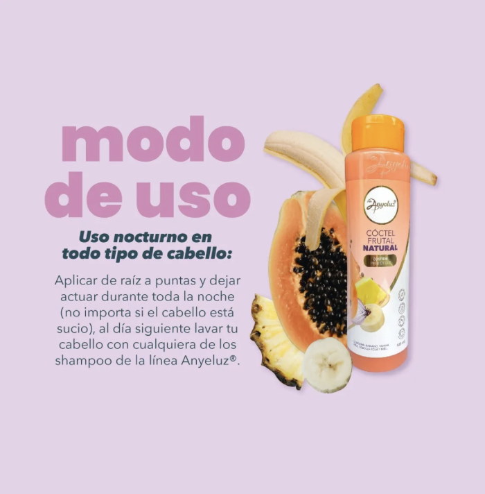 Kit Anyeluz Shampoo Cebolla + Acondicionador + Cóctel Frutal - Imagen 7