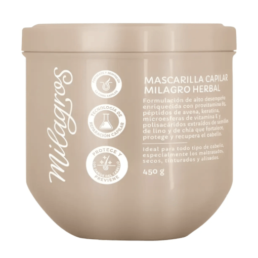 Mascarilla Capilar Herbal Milagros