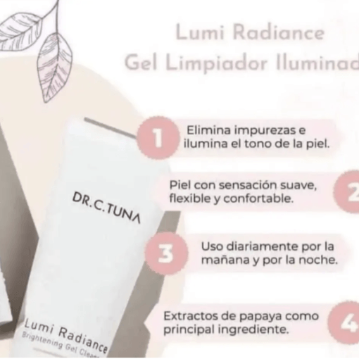 Alternative view of Lumi Radiance Limpiador Facial Dr C Tuna Farmasi