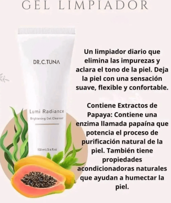 Lumi Radiance Limpiador Facial Dr C Tuna Farmasi - Imagen 3