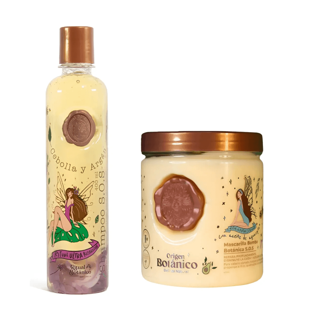 Duo Ritual Botánico Shampoo Y Mascarilla Bomba Capilar