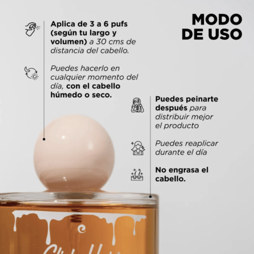 Kit Capilar Miel Brillo Intenso Y Termoprotector Click Hair - Imagen 6