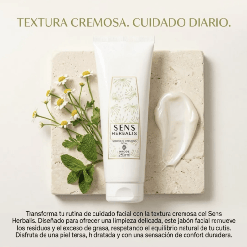 Jabón Facial Cremoso Hinode Sens Herbalis - Imagen 3